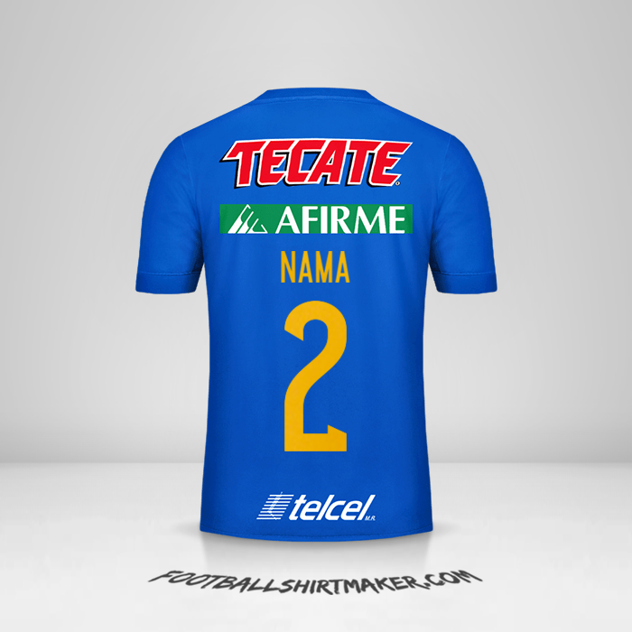 Jersey Tigres UANL 2017/18 Alternatif -  nama - 2