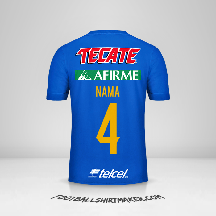 Jersey Tigres UANL 2017/18 Alternatif -  nama - 4