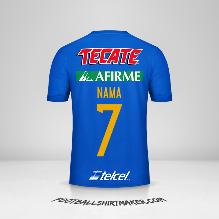 Jersey Tigres UANL 2017/18 Alternatif -  nama - 7