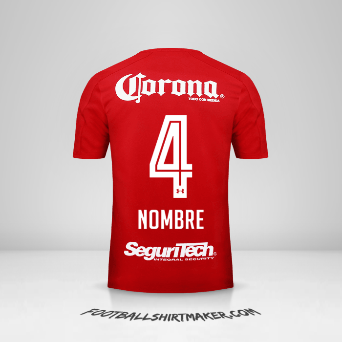 Jersey Toluca FC 2017/18 -  nombre - 4