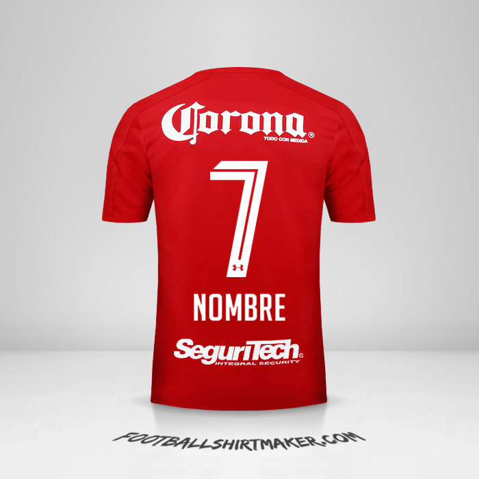 Camiseta Toluca FC 2017/18 -  nombre - 7