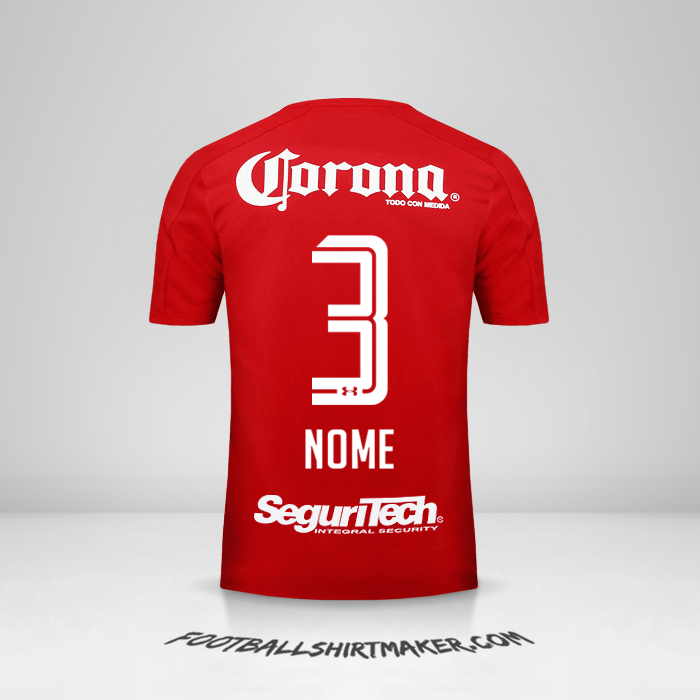 Maglia Toluca FC 2017/18 -  nome - 3