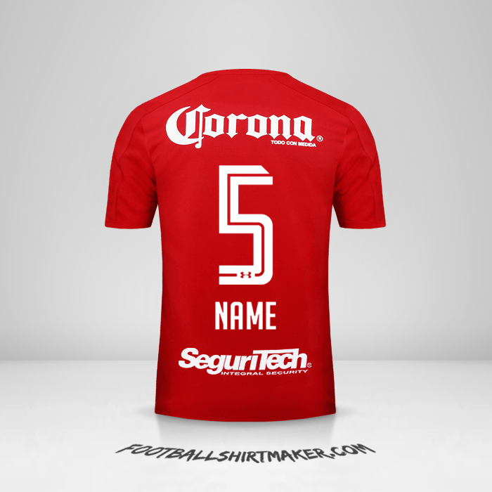 Trikot Toluca FC 2017/18 -  name - 5