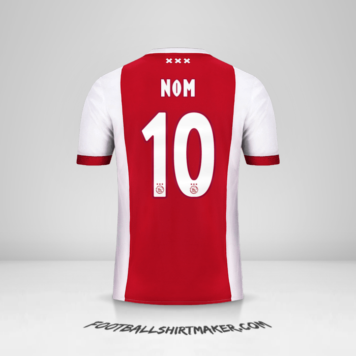 Maillot AFC Ajax 2017/18 -  nom - 10