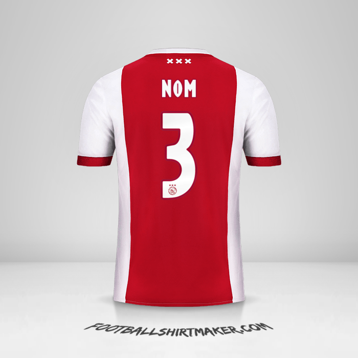 Maillot AFC Ajax 2017/18 -  nom - 3