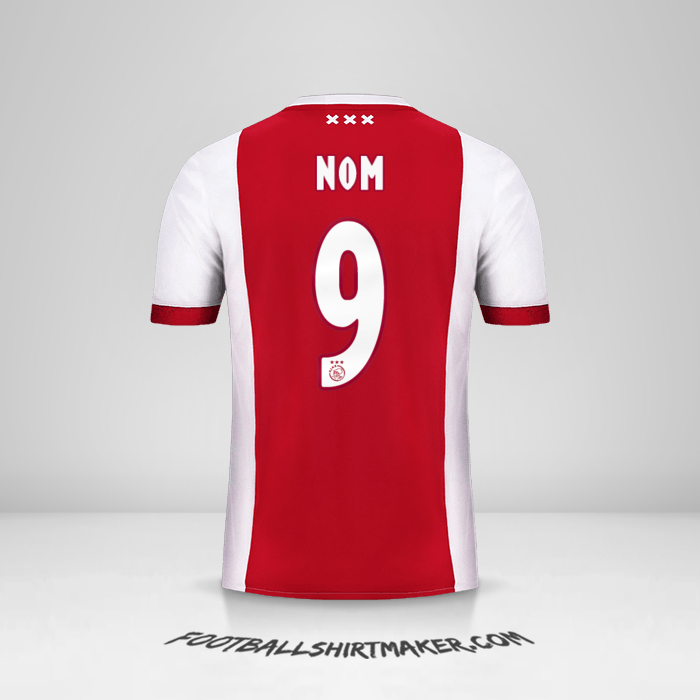Maillot AFC Ajax 2017/18 -  nom - 9