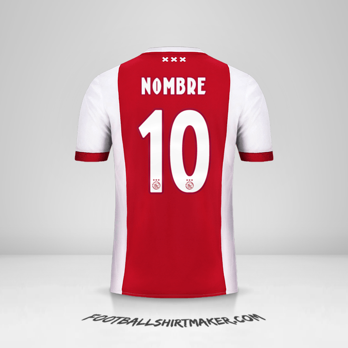 Jersey AFC Ajax 2017/18 -  nombre - 10