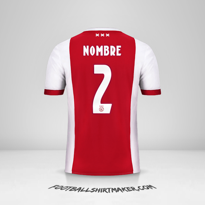 Jersey AFC Ajax 2017/18 -  nombre - 2