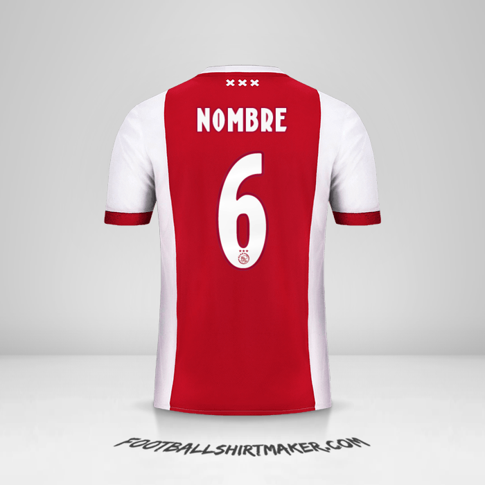 Jersey AFC Ajax 2017/18 -  nombre - 6