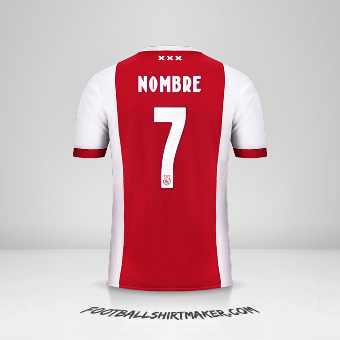 Jersey AFC Ajax 2017/18 -  nombre - 7