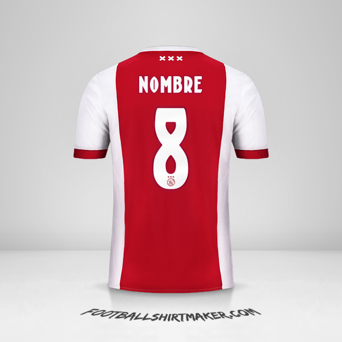 Jersey AFC Ajax 2017/18 -  nombre - 8