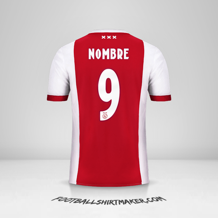 Jersey AFC Ajax 2017/18 -  nombre - 9
