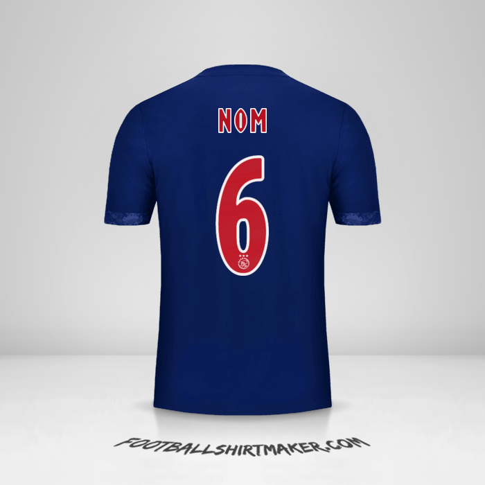 Maillot AFC Ajax 2017/18 Extérieur -  nom - 6