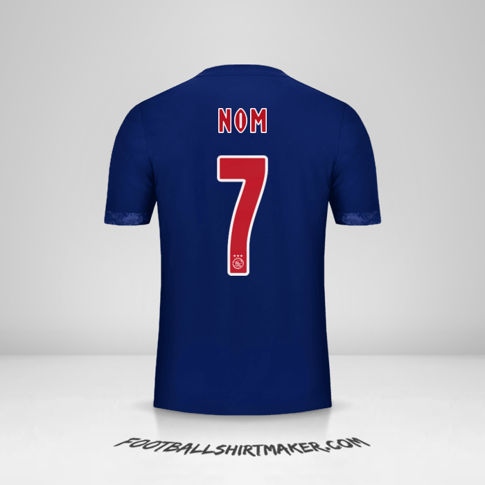 Maillot AFC Ajax 2017/18 Extérieur -  nom - 7