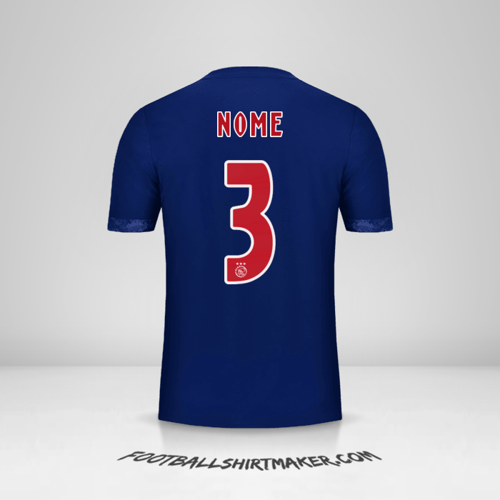 Camisa AFC Ajax 2017/18 Alternativa -  nome - 3