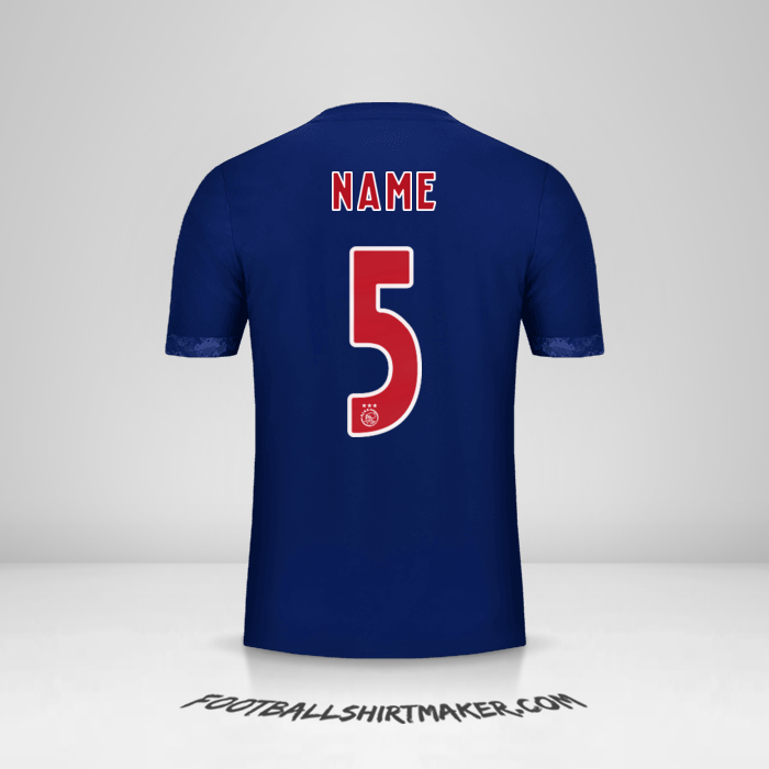Shirt AFC Ajax 2017/18 Away -  name - 5