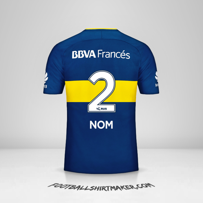 Maillot Boca Juniors 2017/18 -  nom - 2