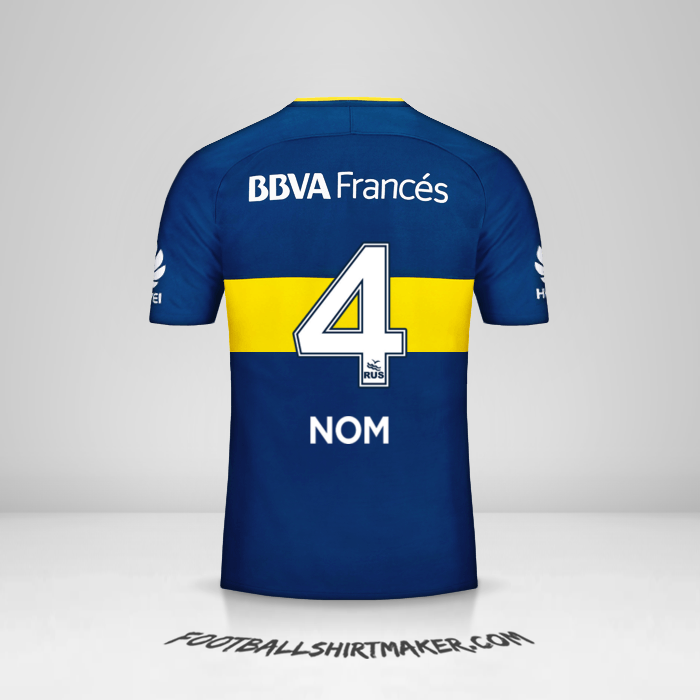 Maillot Boca Juniors 2017/18 -  nom - 4