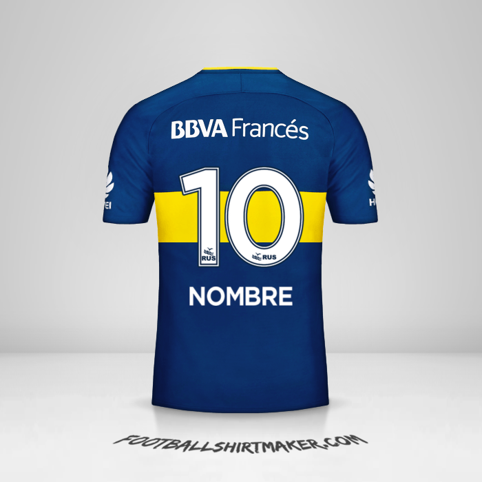 Jersey Boca Juniors 2017/18 -  nombre - 10