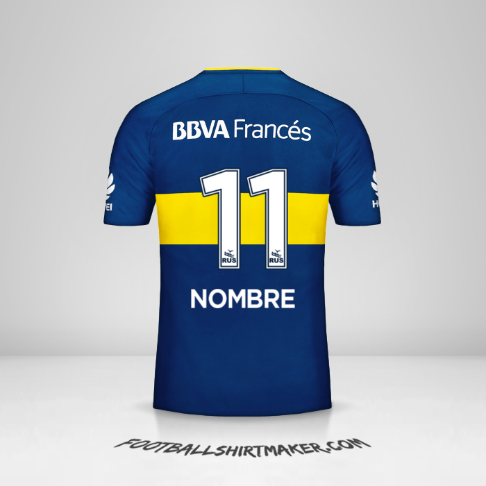 Jersey Boca Juniors 2017/18 -  nombre - 11