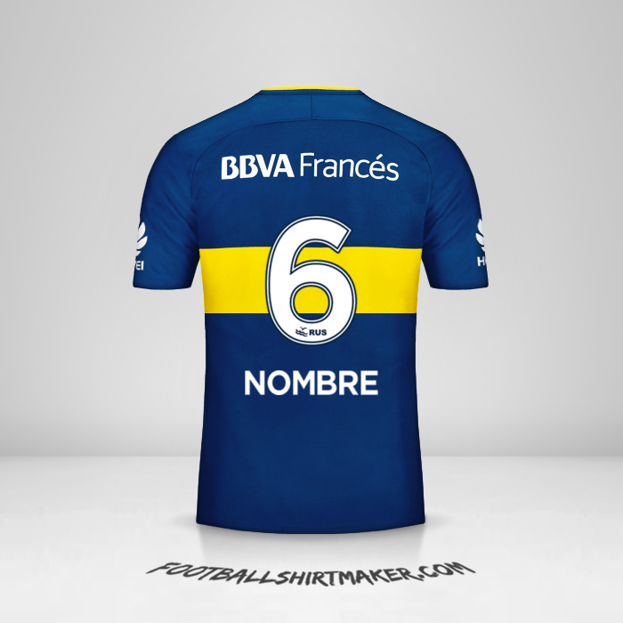 Camiseta Boca Juniors 2017/18 -  nombre - 6