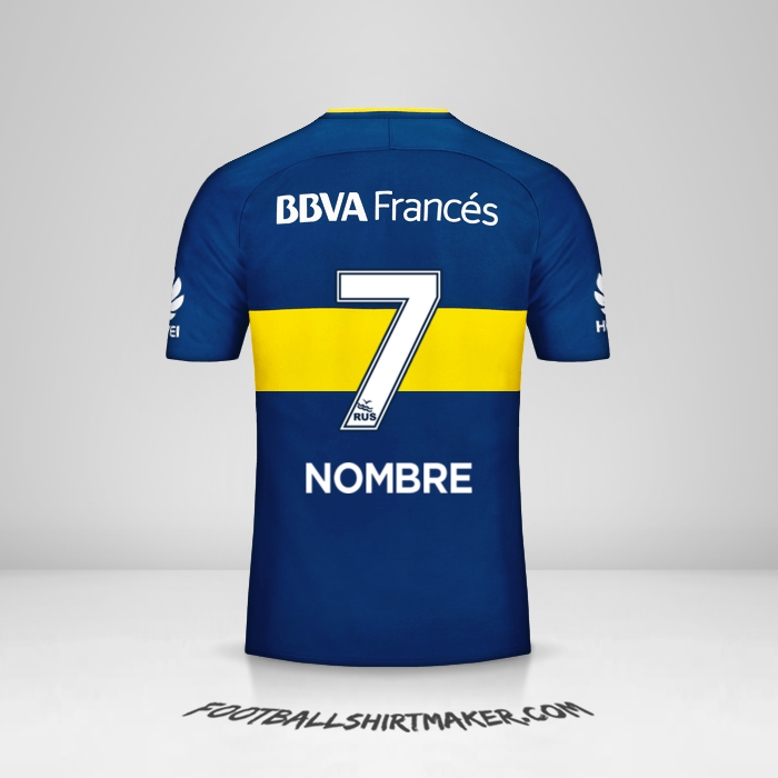 Camiseta Boca Juniors 2017/18 -  nombre - 7