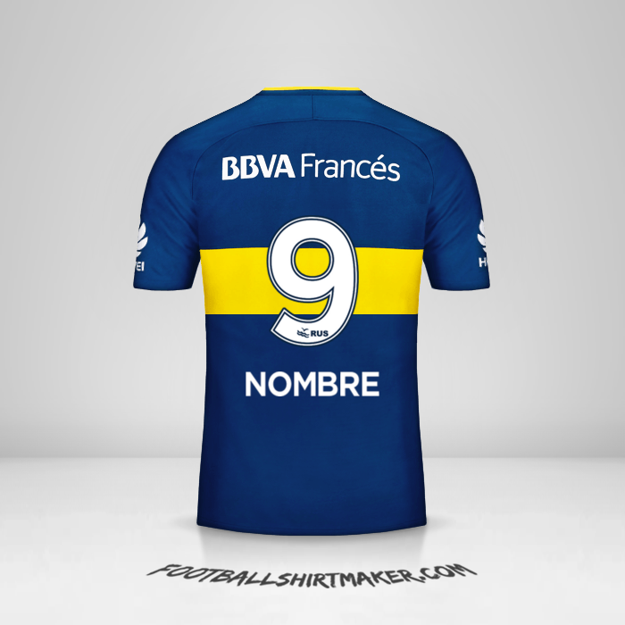 Jersey Boca Juniors 2017/18 -  nombre - 9