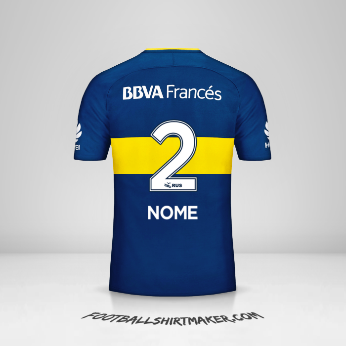 Camisola Boca Juniors 2017/18 -  nome - 2