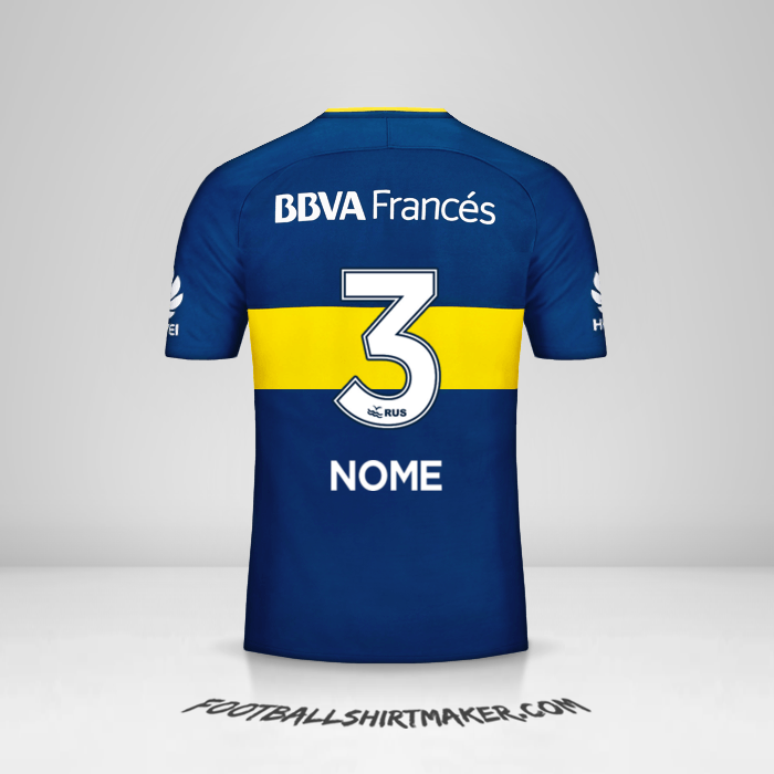 Camisa Boca Juniors 2017/18 -  nome - 3
