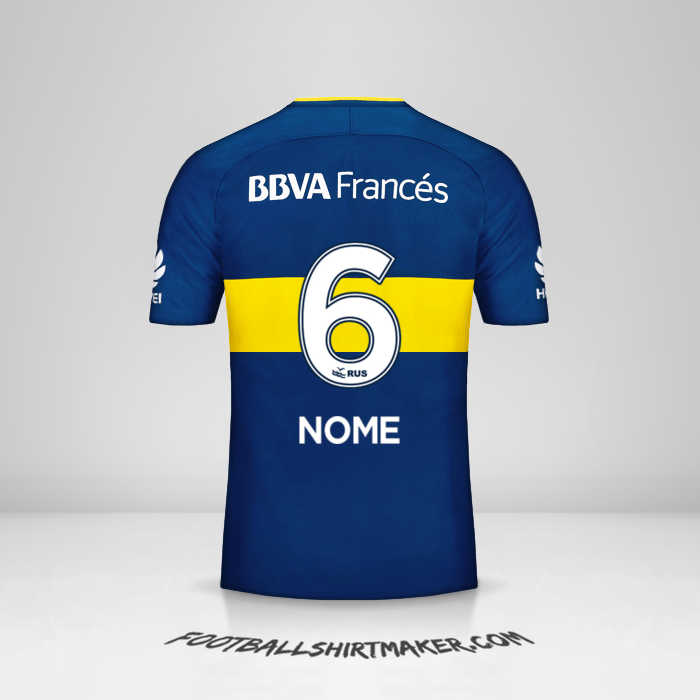 Camisa Boca Juniors 2017/18 -  nome - 6