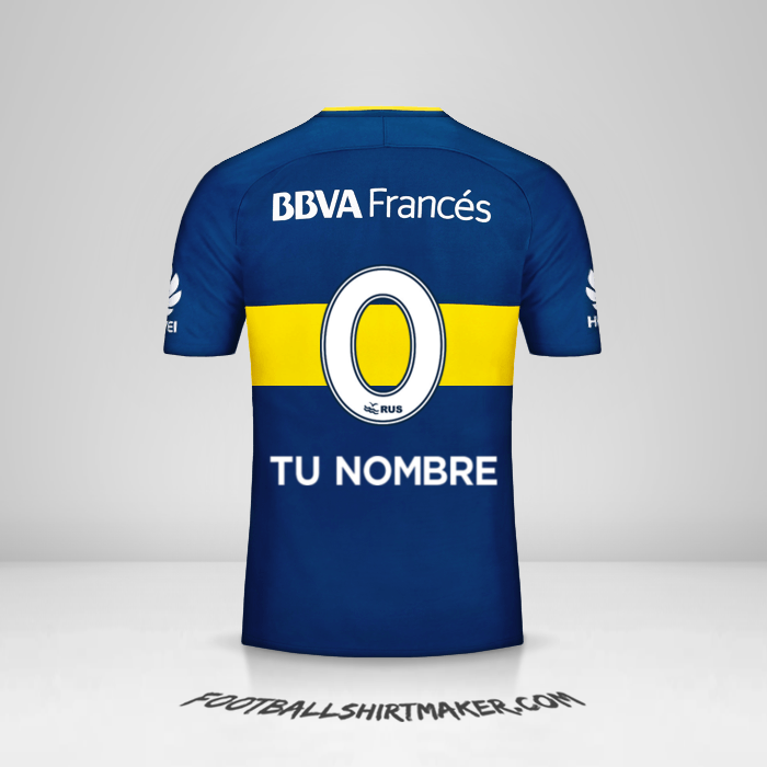 Jersey Boca Juniors 2017/18 -  tu nombre - 0