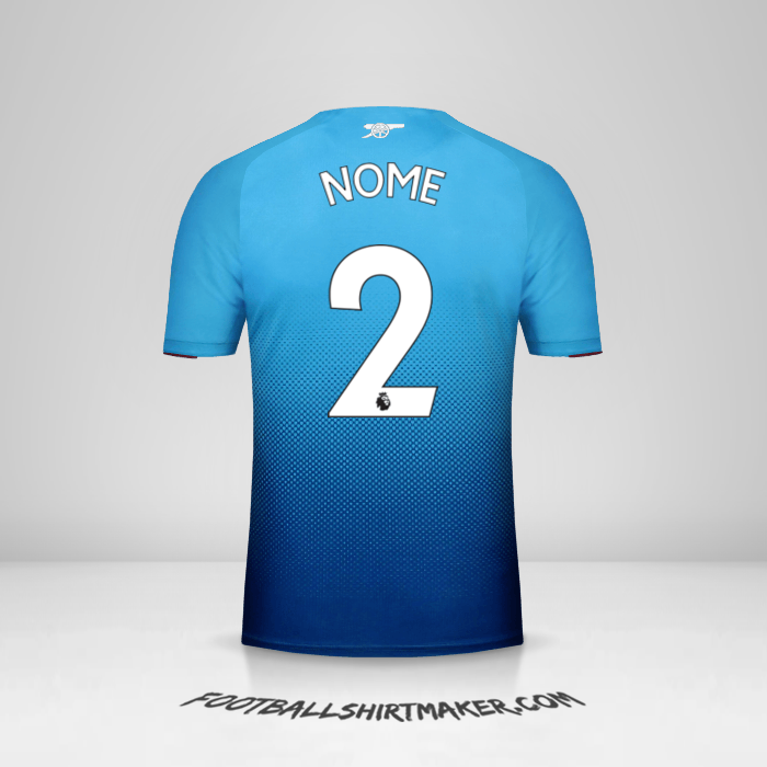 Maglia Arsenal 2017/18 Seconda -  nome - 2