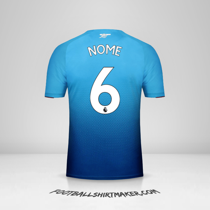 Maglia Arsenal 2017/18 Seconda -  nome - 6