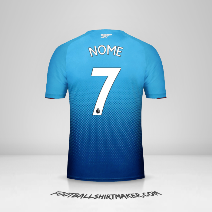 Maglia Arsenal 2017/18 Seconda -  nome - 7