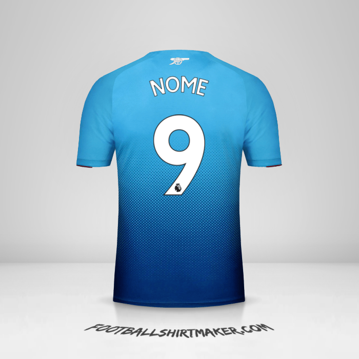 Maglia Arsenal 2017/18 Seconda -  nome - 9