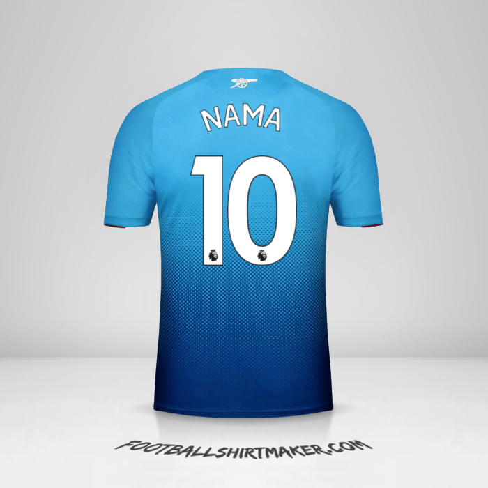 Jersey Arsenal 2017/18 Alternatif -  nama - 10