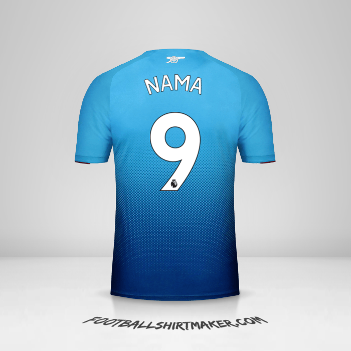 Jersey Arsenal 2017/18 Alternatif -  nama - 9