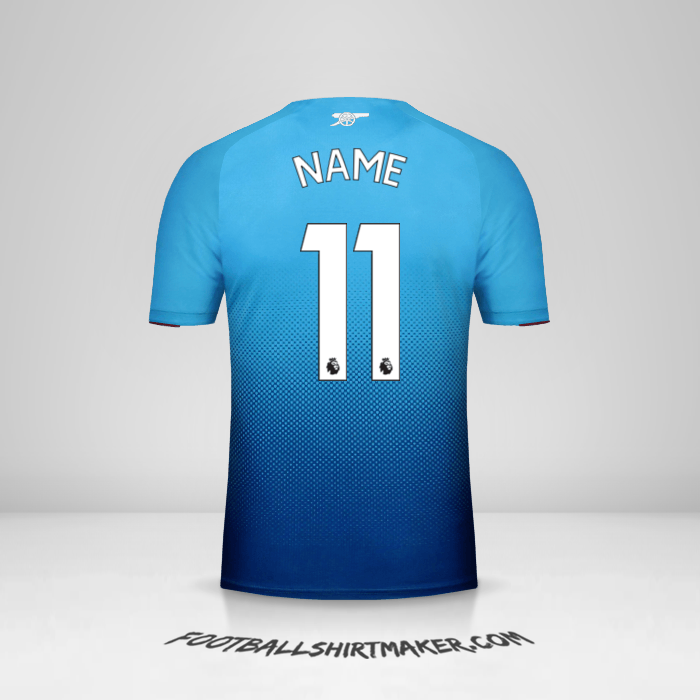 Jersey Arsenal 2017/18 Away -  name - 11