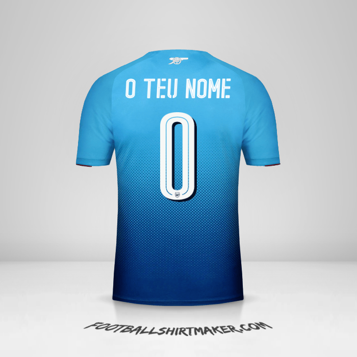 Camisola Arsenal Cup 2017/18 II -  o teu nome - 0