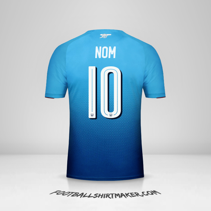 Maillot Arsenal Cup 2017/18 Extérieur -  nom - 10