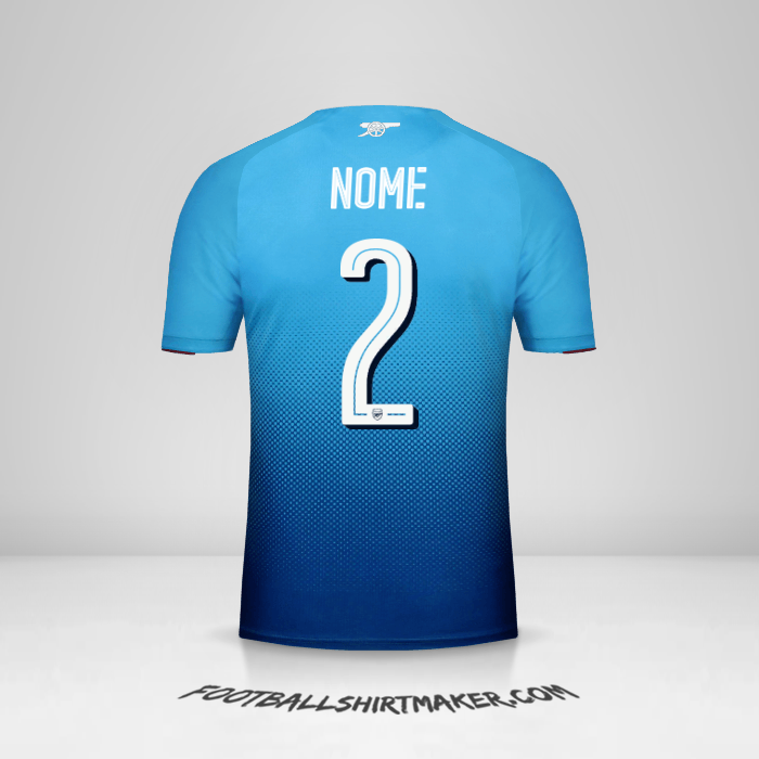 Maglia Arsenal Cup 2017/18 Seconda -  nome - 2