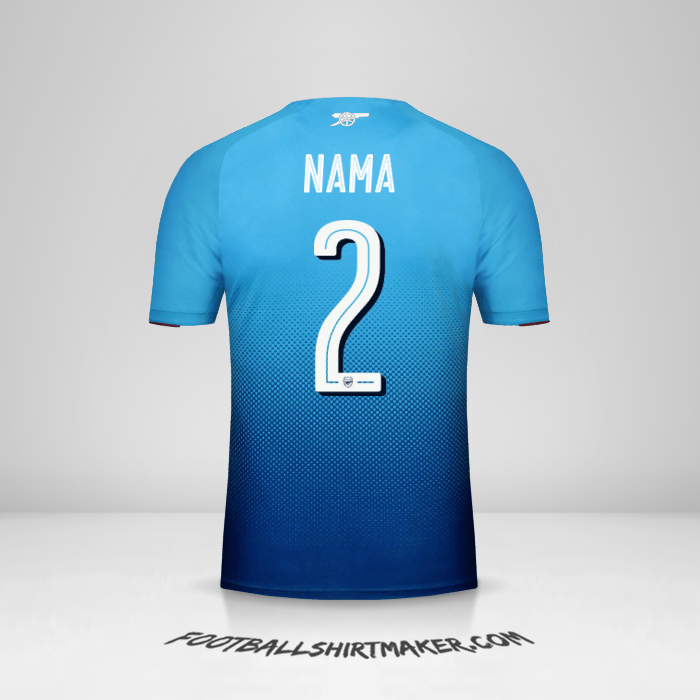 Jersey Arsenal Cup 2017/18 Alternatif -  nama - 2