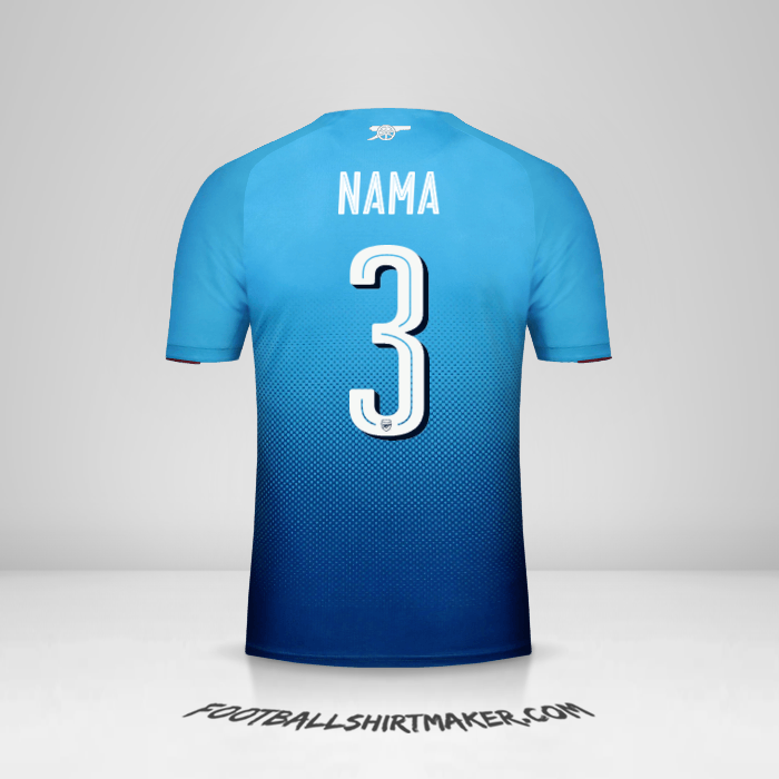 Jersey Arsenal Cup 2017/18 Alternatif -  nama - 3