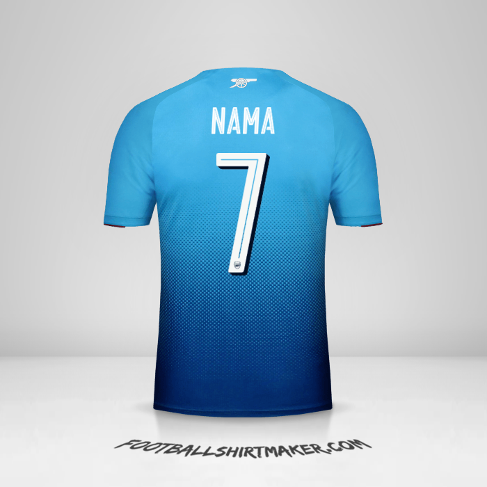 Jersey Arsenal Cup 2017/18 Alternatif -  nama - 7