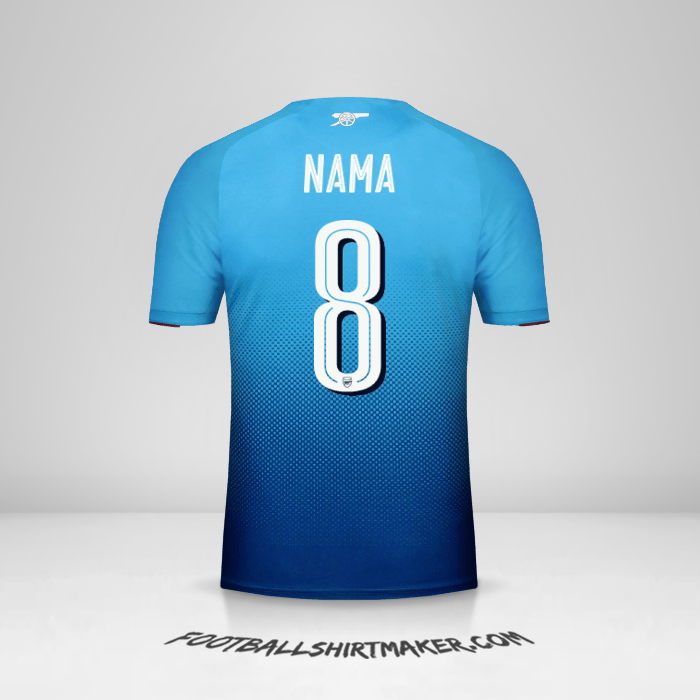 Jersey Arsenal Cup 2017/18 Alternatif -  nama - 8