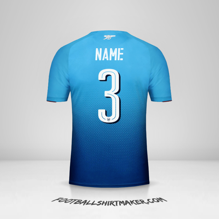 Jersey Arsenal Cup 2017/18 Away -  name - 3