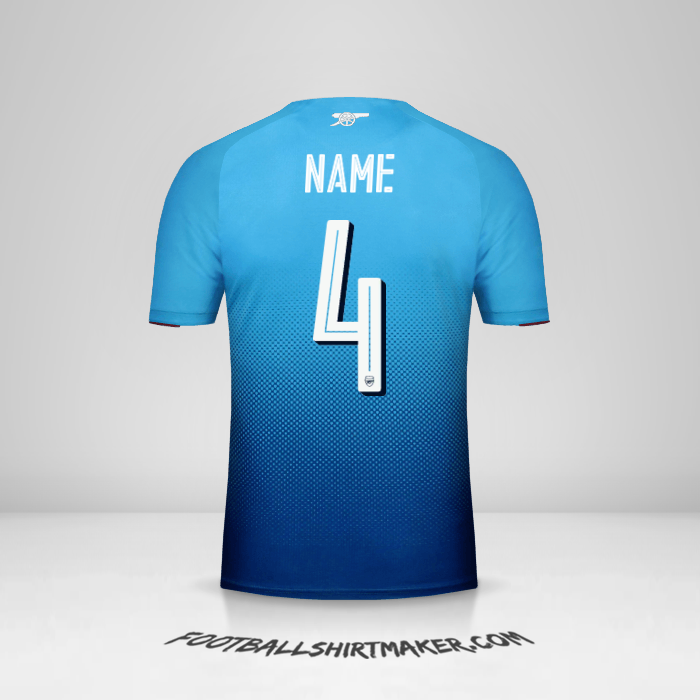 Trikot Arsenal Cup 2017/18 Auswärts -  name - 4