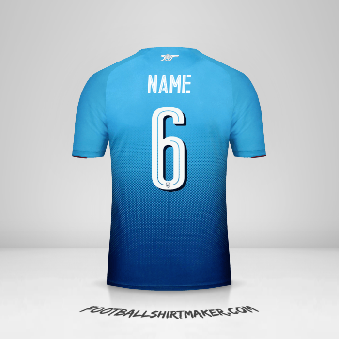 Jersey Arsenal Cup 2017/18 Away -  name - 6
