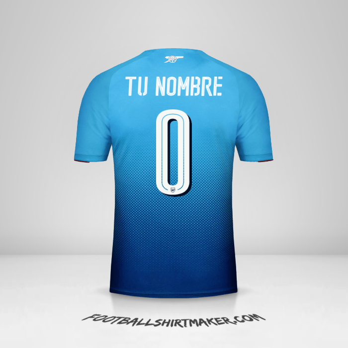 Jersey Arsenal Cup 2017/18 II -  tu nombre - 0