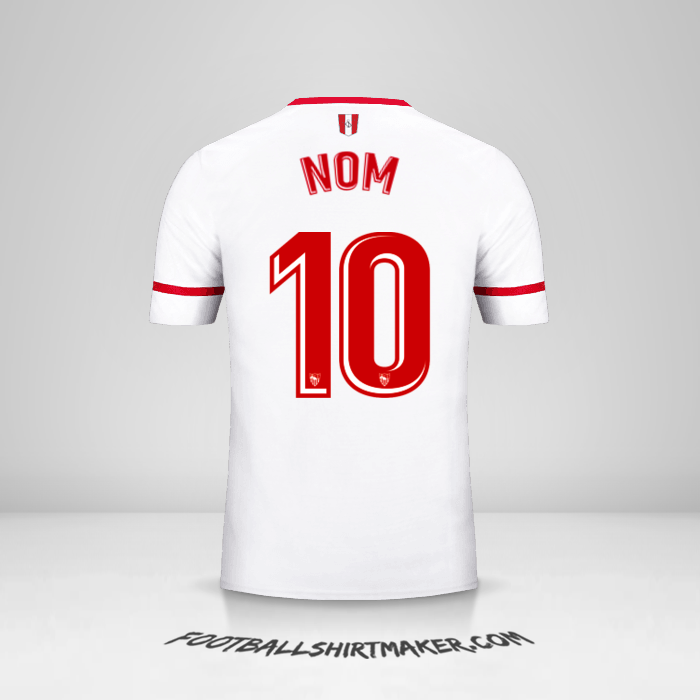 Maillot Sevilla FC 2017/2018 -  nom - 10